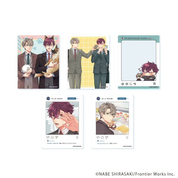 『リラクトコミックス10周年記念フェア』アクリルカード02/俺の上司がエリートなのにヘタレかわいい コンプリートセット(全5種)(既存&描き下ろしイラスト)