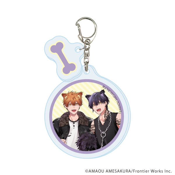 "Relact Comics 10th Anniversary Fair" Acrylic Keychain with Parts 01: An "Underground" Guy and My First Love (Original Illustration)