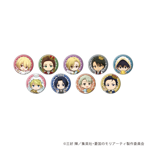 『憂国のモリアーティ』缶バッジ25/タロットver. コンプリートセット(全9種)(ミニキャライラスト)