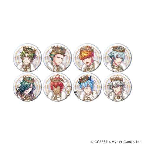 『夢王国と眠れる100人の王子様』ホログラム缶バッジ(57mm)28/コンプリートセット(全8種)(公式イラスト)