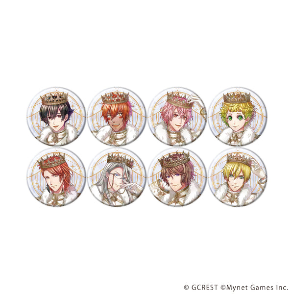 『夢王国と眠れる100人の王子様』ホログラム缶バッジ(57mm)29/コンプリートセット(全8種)(公式イラスト)