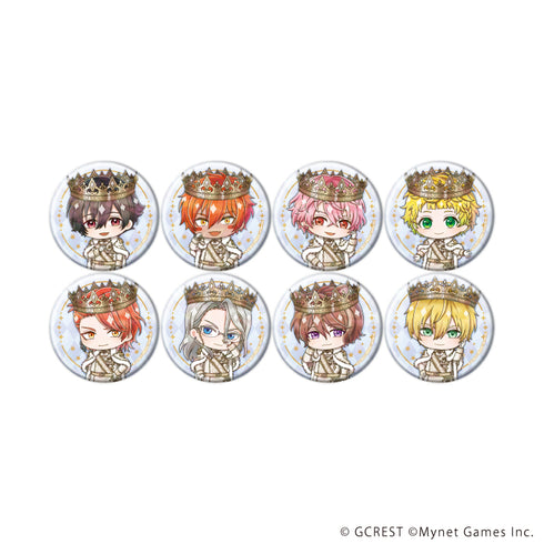 『夢王国と眠れる100人の王子様』ホログラム缶バッジ(57mm)31/コンプリートセット(全8種)(ミニキャライラスト)