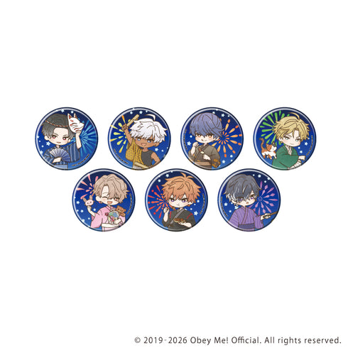 『Obey Me! Nightbringer』缶バッジ53/コンプリートセット(全7種)(レトロアートイラスト)
