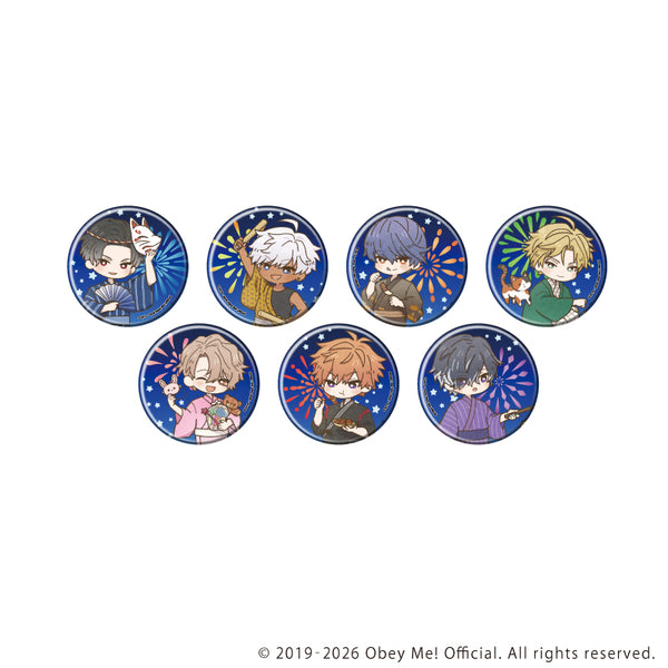 『Obey Me! Nightbringer』缶バッジ53/コンプリートセット(全7種)(レトロアートイラスト)