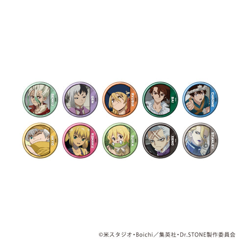 『Dr.STONE』缶バッジ43/コンプリートセット(全10種)(場面写イラスト)