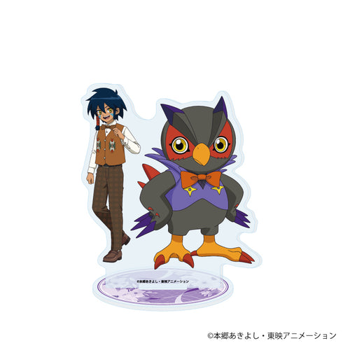 『デジモンセイバーズ』アクリルスタンド04/イクト&ファルコモン(描き下ろしイラスト)