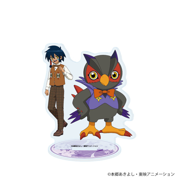 『デジモンセイバーズ』アクリルスタンド04/イクト&ファルコモン(描き下ろしイラスト)