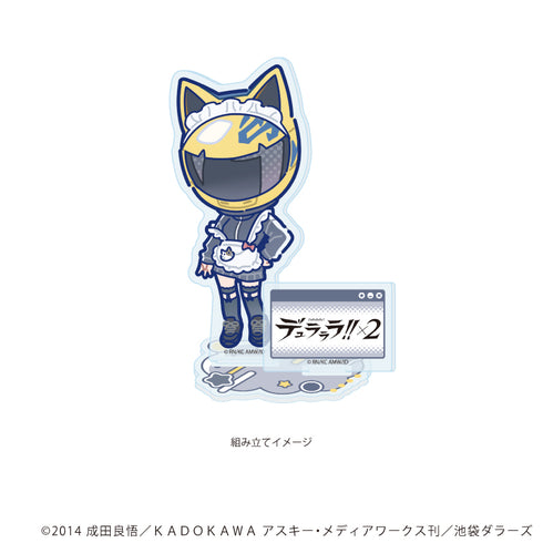 "Durarara!!×2" Acrylic Stand Plate 07 / Celty Sturluson - Jersey Maid Ver. (POP Art Illustration)
