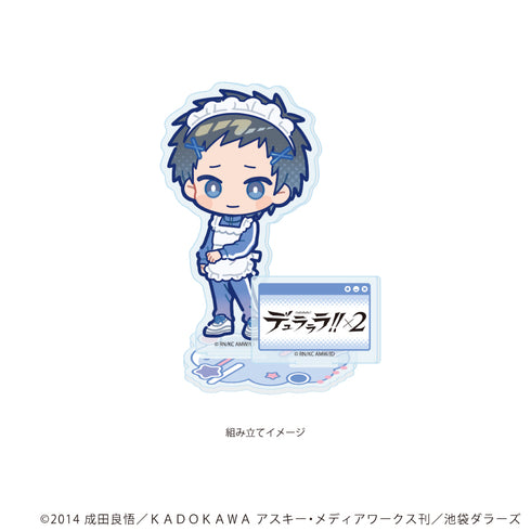 "Durarara!!×2" Acrylic Stand Plate 08 / Teito Ryugamine - Jersey Maid Ver. (POP Art Illustration)