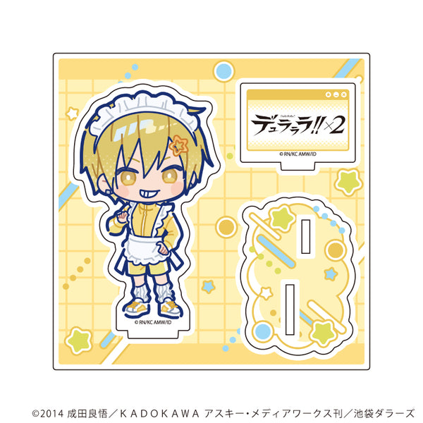 "Durarara!!×2" Acrylic Stand Plate 09 / Masaomi Kida - Jersey Maid Ver. (POP Art Illustration)
