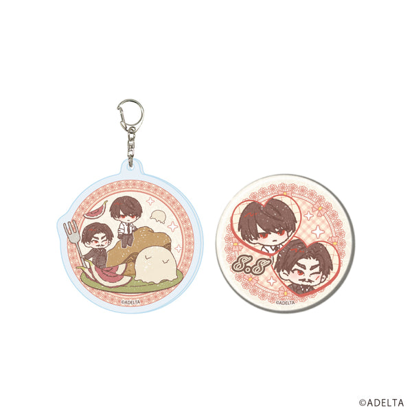 『大穢』アクリルキーホルダー&缶バッジセット02/大崎×市場前 2026(グラフアートイラスト)