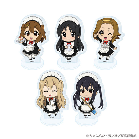 『けいおん!』アクリルぷちスタンド01/メイドver. コンプリートセット(全5種)(ミニキャライラスト)