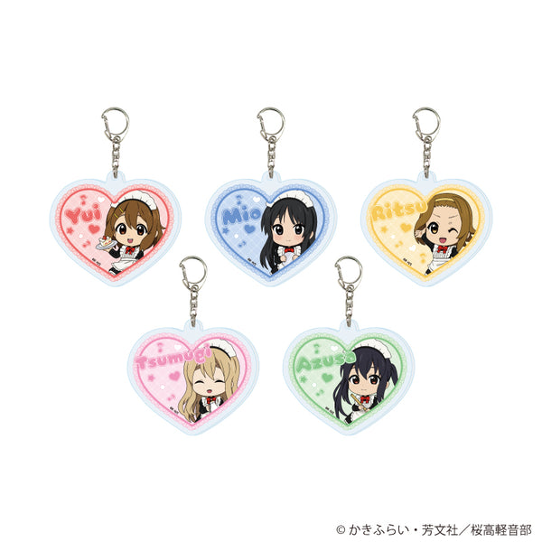 『けいおん!』アクリルキーホルダー01/メイドver. コンプリートセット(全5種)(ミニキャライラスト)