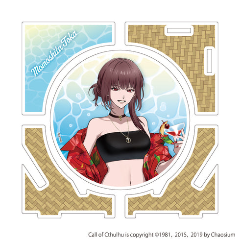 『プルガトリウムの夜デストルドーの使者』アクリルコースター01/桃下冬香 夏カフェver.(描き下ろしイラスト)