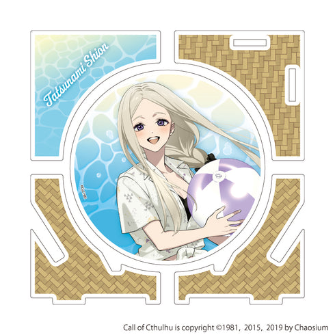 『プルガトリウムの夜デストルドーの使者』アクリルコースター07/立浪紫音 夏カフェver.(描き下ろしイラスト)