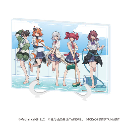 『足立レイ×重音テト×TOKYO6キャラクターズ』アクリルアートボード(A5サイズ)01/A(描き下ろしイラスト)