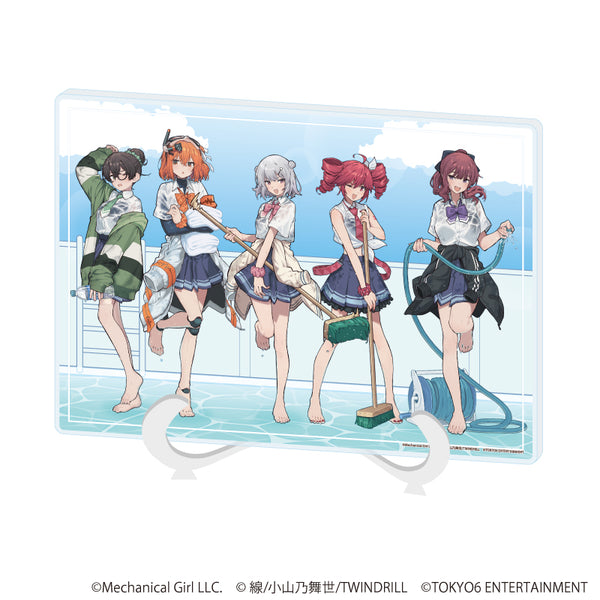 『足立レイ×重音テト×TOKYO6キャラクターズ』アクリルアートボード(A5サイズ)01/A(描き下ろしイラスト)