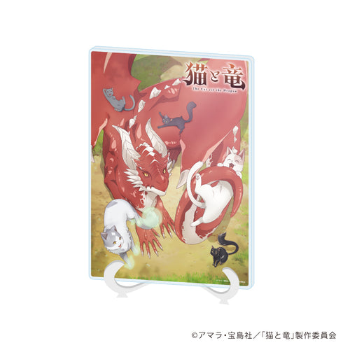 『猫と竜』アクリルアートボード(A5サイズ)01/A(公式イラスト)