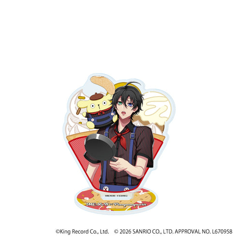 『ヒプノシスマイク SANRIO NAKAYOKU EDIT』アクリルスタンド21/山田 三郎×ポムポムプリン(コラボイラスト)