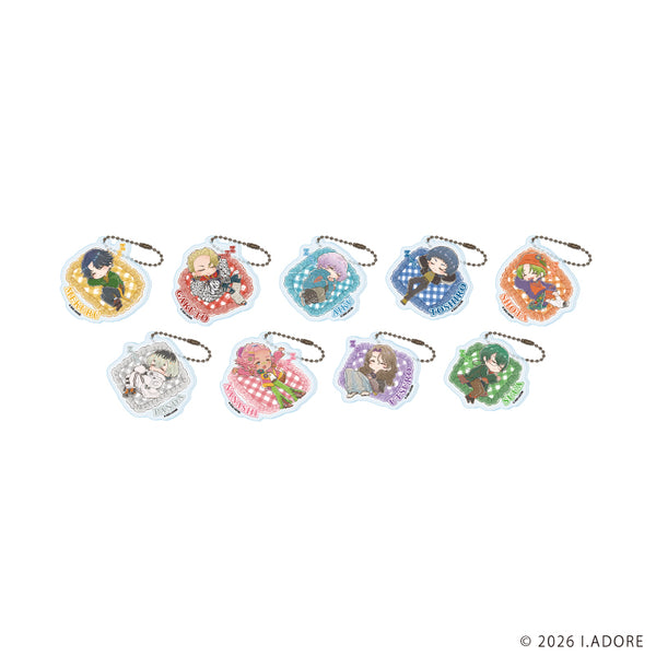 『I.ADORE』アクリルキーホルダー01/おやすみver. コンプリートセット(全9種)(グラフアートイラスト)