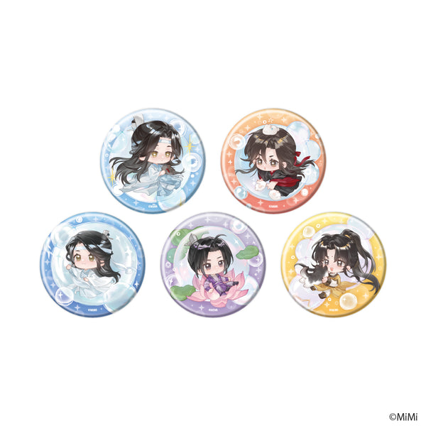 『大河幻想ラジオドラマ魔道祖師』缶バッジ」07/シャボン玉ver. コンプリートセット(全5種)(描き下ろしイラスト)