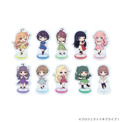 『イキヅライブ! LOVELIVE! BLUEBIRD』アクリルぷちスタンド01/コンプリートセット(全10種)(ミニキャライラスト)