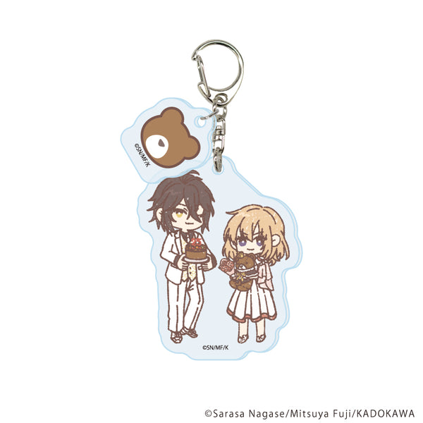 "Kadokawa Beans Bunko Fair" Acrylic Keychain with Attachments 02 / The Second-Chance Lady Is Conquering His Majesty the Dragon Emperor (Graph Art Illustration)