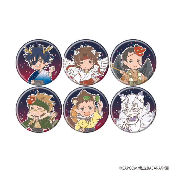 『学園BASARA』缶バッジ32/百鬼夜行ver. コンプリートセット(全6種)(グラフアートイラスト)