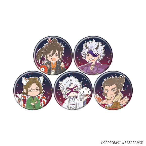 『学園BASARA』缶バッジ33/百鬼夜行ver. コンプリートセット(全5種)(グラフアートイラスト)