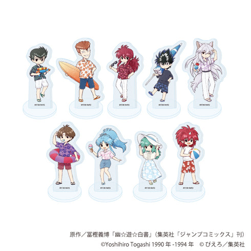 『幽☆遊☆白書』アクリルぷちスタンド15/アロハver. コンプリートセット(全9種)(グラフアートイラスト)