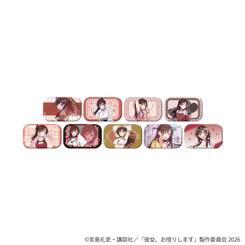 『彼女、お借りします』スクエア缶バッジ01/水原千鶴セット コンプリートセット(全9種)(公式&描き下ろしイラスト)