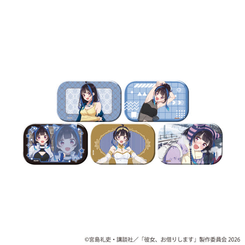 『彼女、お借りします』スクエア缶バッジ05/八重森みにセット コンプリートセット(全5種)(公式&描き下ろしイラスト)