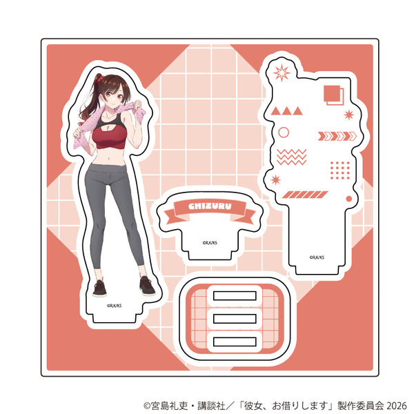 『彼女、お借りします』アクリルスタンドプレート18/水原千鶴 トレーニングウェアver.(描き下ろしイラスト)