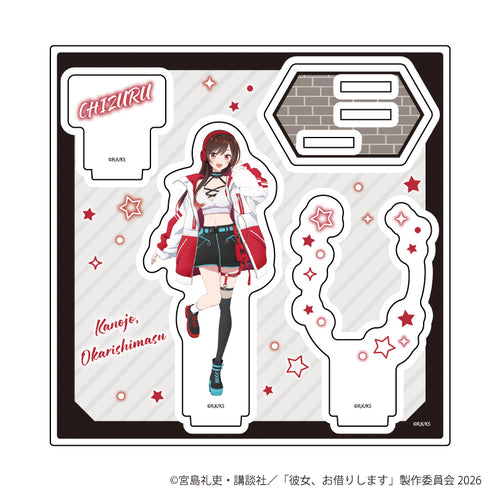 『彼女、お借りします』アクリルスタンドプレート23/水原千鶴 サイバーネオンver.(描き下ろしイラスト)