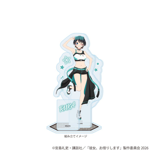 『彼女、お借りします』アクリルスタンドプレート25/更科瑠夏 サイバーネオンver.(描き下ろしイラスト)