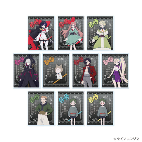 "THE RIBBON HERO" Acrylic Card 01 / Complete Set (10 Varieties Total) (Official Illustrations)