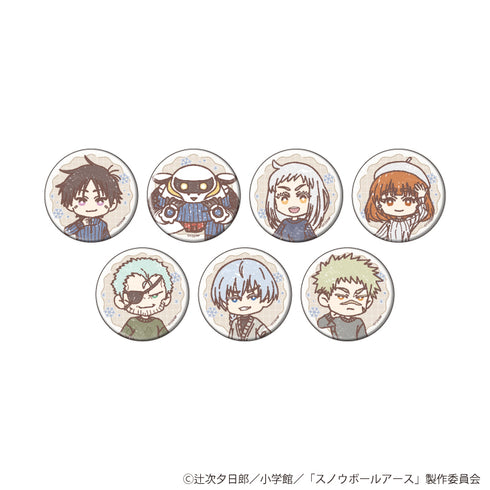 『スノウボールアース』缶バッジ04/コンプリートセット(全7種)(グラフアートイラスト)