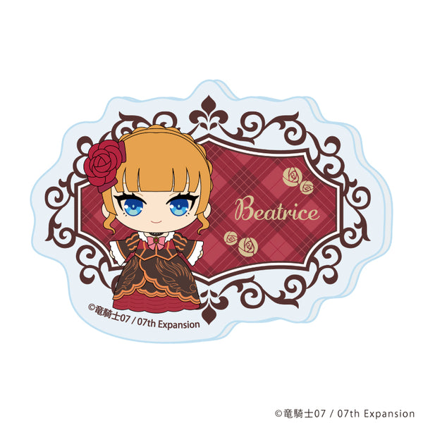 『うみねこのなく頃に』おなまえアクリルプレートバッジ02/ベアトリーチェ(ミニキャライラスト)