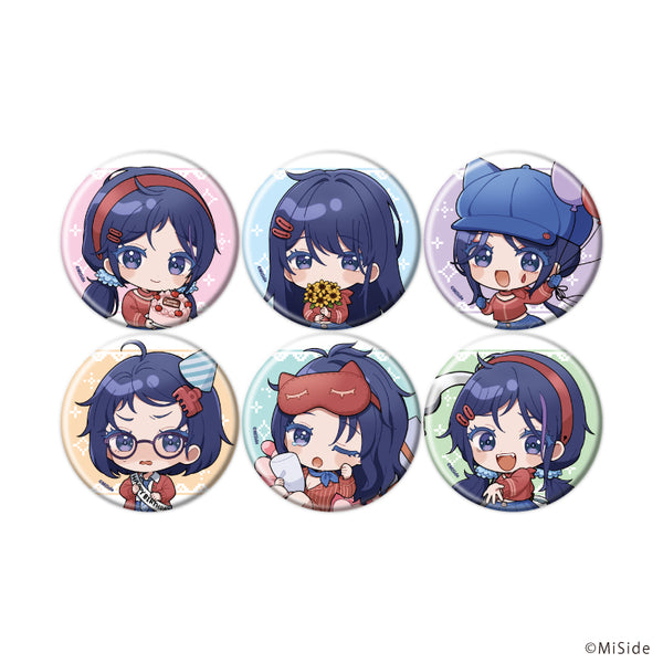 『MiSide : ミサイド』缶バッジ05/誕生日ver. コンプリートセット(全6種)(ミニキャライラスト)