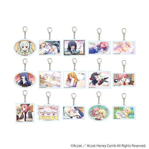 『ALcot/ALcotハニカムシリーズ』アクリルキーホルダー01/コンプリートセット(全15種)(公式イラスト)