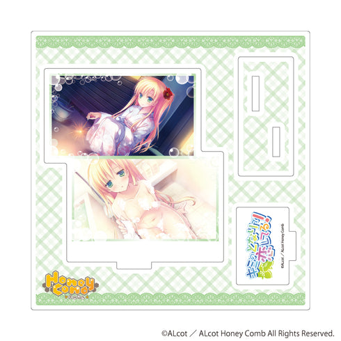 『ALcot/ALcotハニカムシリーズ』アクリルスタンドプレート03/キミのとなりで恋してる!A(公式イラスト)