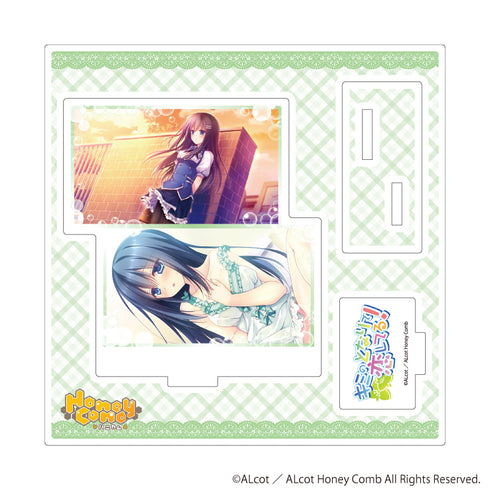 『ALcot/ALcotハニカムシリーズ』アクリルスタンドプレート04/キミのとなりで恋してる!B(公式イラスト)