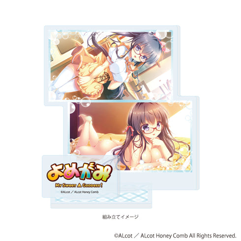 『ALcot/ALcotハニカムシリーズ』アクリルスタンドプレート14/よめがみA(公式イラスト)