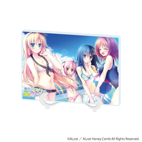『ALcot/ALcotハニカムシリーズ』アクリルアートボード(A5サイズ)02/キミのとなりで恋してる!(公式イラスト)