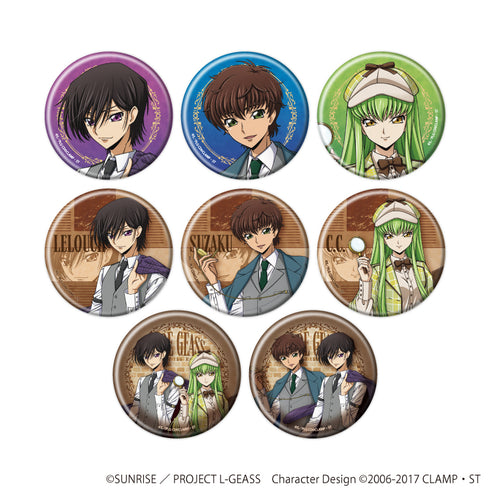 『コードギアス 反逆のルルーシュ』缶バッジ07/コンプリートセット(全8種)(描き下ろしイラスト)