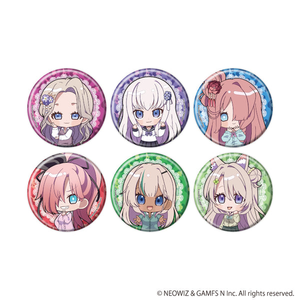 "Brown Dust 2" Pin Badges 02 / Heisei Gal Ver. Complete Set (All 6 Varieties) (Mini Character Illustrations)