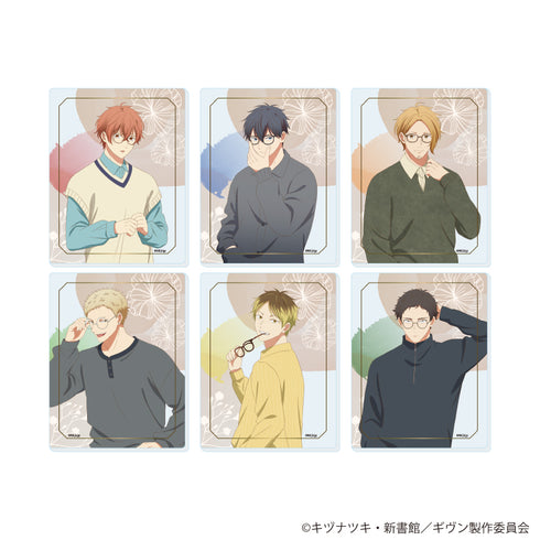 "Given: To the Sea" Acrylic Card 02 / Glasses Ver. Complete Set (All 6 Varieties) (Original Illustration)