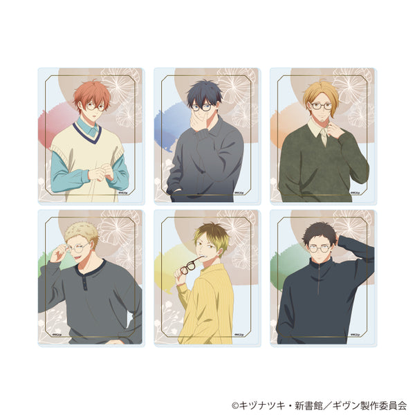 "Given: To the Sea" Acrylic Card 02 / Glasses Ver. Complete Set (All 6 Varieties) (Original Illustration)