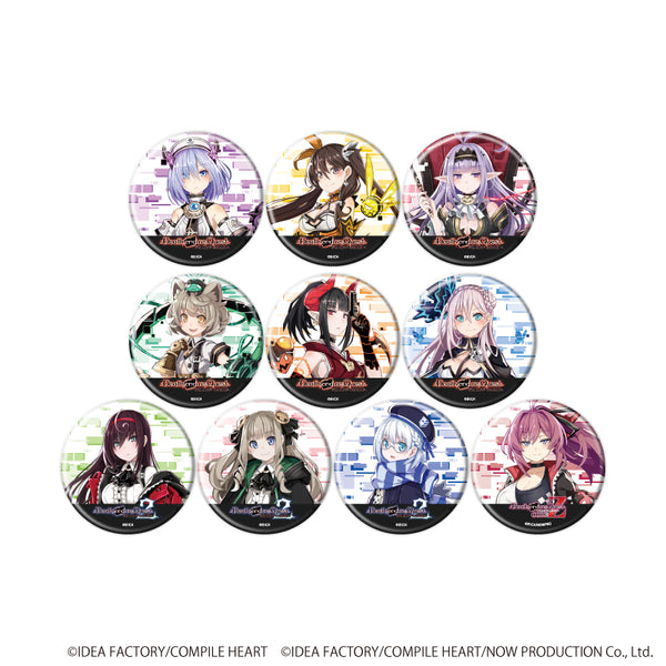 "Nanameda Kei" Pin Badge 01 / "Death end re;Quest Series" Complete Set (All 10 Varieties) (Official Artwork)
