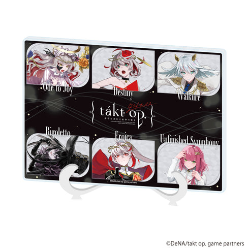 『takt op. 運命は真紅き旋律の街を』アクリルアートボード(A5サイズ)01/集合画(公式イラスト)